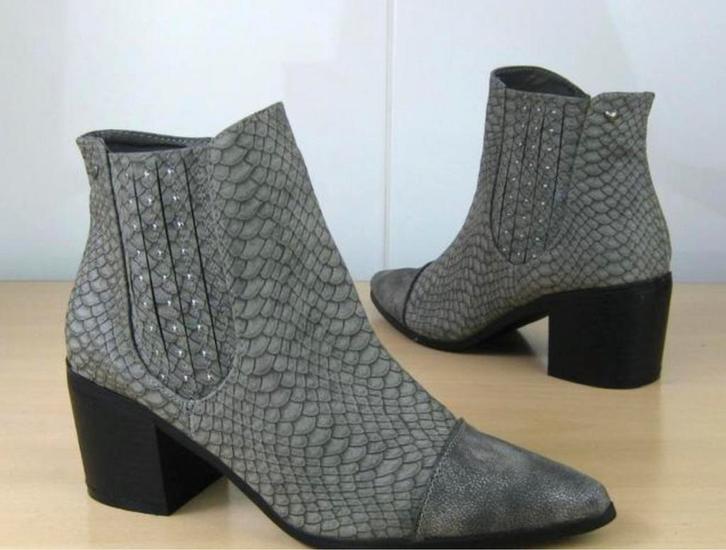 Fabs enkellaarsjes - maat 39 - slechts 1x gedragen, Kleding | Dames, Schoenen, Zo goed als nieuw, Lage of Enkellaarzen, Grijs