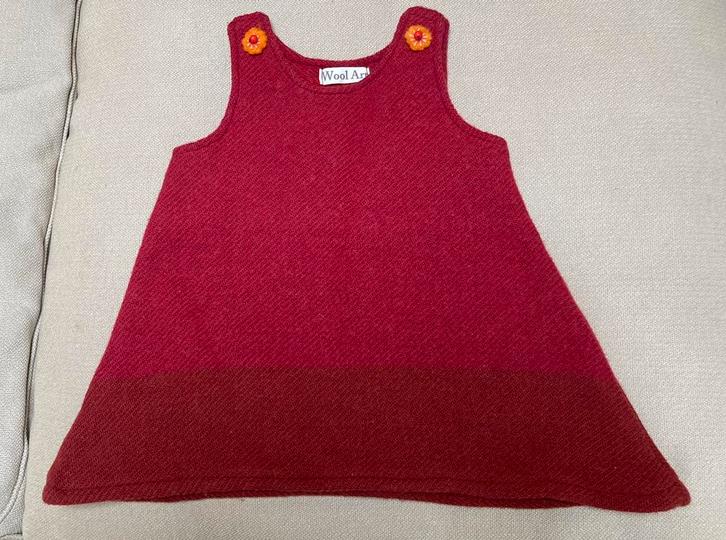 Wollen jurkje, Kinderen en Baby's, Babykleding | Maat 86, Zo goed als nieuw, Meisje, Jurkje of Rokje, Ophalen of Verzenden
