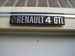 Typeplaatje voor R4 Renault 4 GTL, Gebruikt, Ophalen of Verzenden
