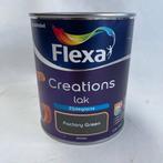 Flexa Creations Lak Verf Factory Green Zijdeglans 750ml, Doe-het-zelf en Verbouw, Verf, Beits en Lak, Flexa, Flexa, Nieuw, Ophalen of Verzenden