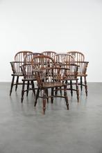 Set van 6 antieke zeer mooie Engelse Windsor stoelen, Ophalen