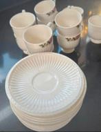 8x Wedgwood Briar Rosé Mokka Kop & Schotel Set, Ophalen, Zo goed als nieuw, Wedgwood, Kop(pen) en/of Schotel(s)