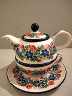 Tea for one theepot met kop en schotel Bunzlau Castle, Huis en Inrichting, Keuken | Servies, Lies@bunzlaunoord.nl, Nieuw, Ophalen of Verzenden