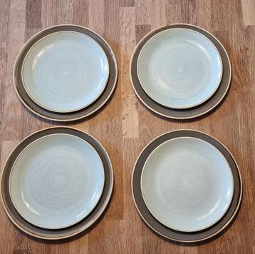 Churchill stonecast coupe plate bord egg blue 4x beschikbaar voor biedingen