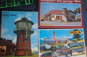 3 dzn ongebouwde trein huisjes, kibri en pola beschikbaar voor biedingen