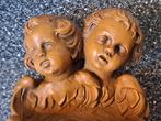 Vintage kunsthars wijwaterbakje engelen, Antiek en Kunst, Ophalen of Verzenden