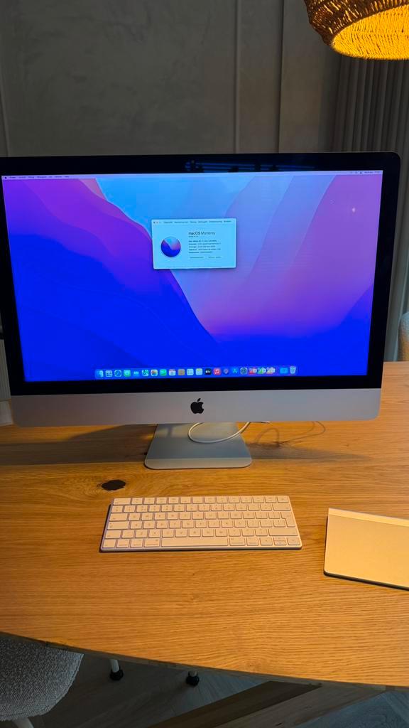 iMac 27 inch 5K Retina i7 4GHz 32GB werkgeheugen, Computers en Software, Apple Desktops, Zo goed als nieuw, iMac, SSD, 4 Ghz of meer