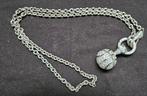 Ti sento ketting met hanger vol saffieren, Sieraden, Tassen en Uiterlijk, Kettingen, Met hanger, Ophalen of Verzenden, Zo goed als nieuw