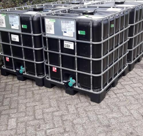 Te koop zwarte ibc container 1000 liter vaten, Tuin en Terras, Regentonnen, Nieuw, Kunststof, Met kraantje, Ophalen of Verzenden