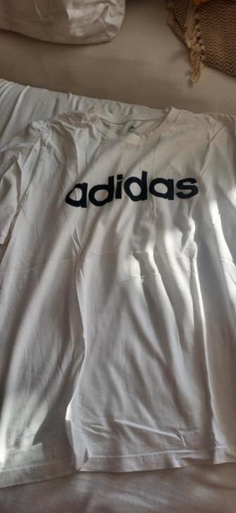 Zgan wit t shirt adidas maat xl beschikbaar voor biedingen