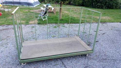 grote magazijnkar 2.70 x 1.35 transportkar, Doe-het-zelf en Verbouw, Transportwagens, Gebruikt, Transportkar, 100 liter of meer