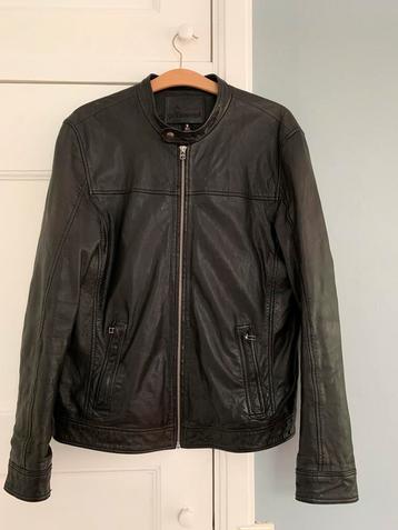 Leren jas Goosecraft zwart type Lyon Biker maat L beschikbaar voor biedingen