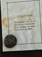 Tetradrachm beeltenis van nero, Ophalen of Verzenden, Overige landen