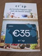 Crisp € 35.- shoptegoed, Eén persoon, Kortingsbon, Warenhuis- of Winkelbon