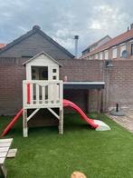 Speelhuisje smoby met afdak, Ophalen, Gebruikt, Glijbaan, Aanbouwonderdeel