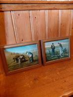 Twee oude prenten. J.F Millet., Ophalen of Verzenden