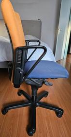 Bureaustoel met armleuningen - Blauw/Oranje, Ophalen, Gebruikt, Blauw