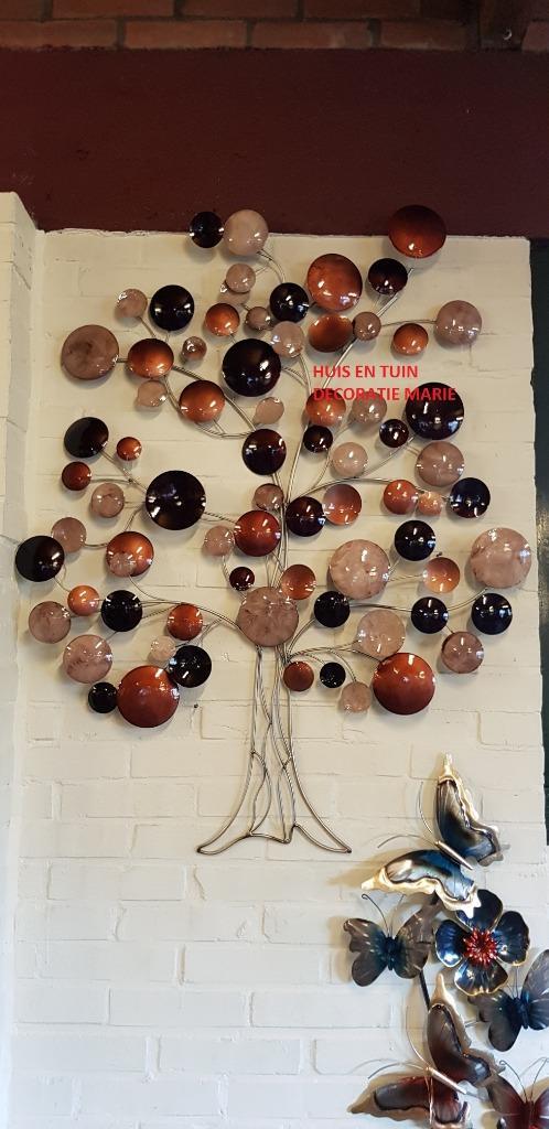 BOOM / wanddecoratie / metaal / OPRUIMING, Huis en Inrichting, Woonaccessoires | Wanddecoraties, Nieuw, Ophalen of Verzenden