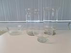 Glazen vazen,  hoogste 2 29 cm, diameter rond 18 cm, Huis en Inrichting, Woonaccessoires | Vazen, Minder dan 50 cm, Glas, Ophalen of Verzenden