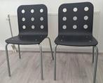 2 stoelen, Huis en Inrichting, Stoelen, Ophalen, Gebruikt, Twee, Zwart