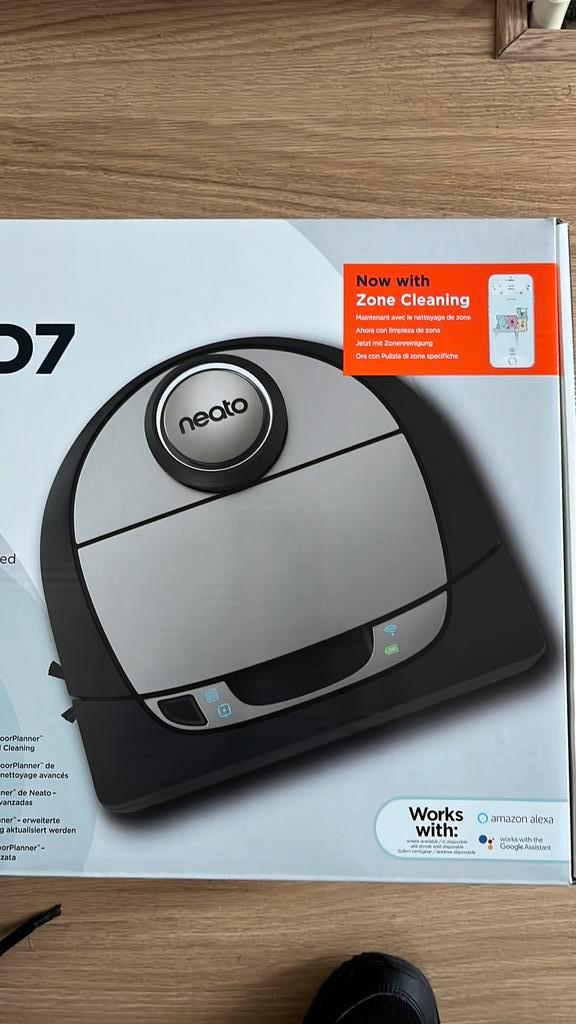 Neato Robotics Botvac D7 Connected D701, Witgoed en Apparatuur, Stofzuigers, Gebruikt, Robotstofzuiger, Reservoir, Ophalen of Verzenden