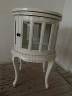 Rond Theekastje met Dienblad, Huis en Inrichting, Minder dan 50 cm, Gebruikt, Ophalen of Verzenden, Glas