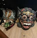 Barong en Rangda masker Indonesië, Antiek en Kunst, Kunst | Niet-Westerse kunst, Ophalen of Verzenden