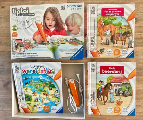 TIPTOI STARTERSET STIFT + BOEK EN 2 EXTRA BOEKEN, Kinderen en Baby's, Speelgoed | Educatief en Creatief, Zo goed als nieuw, Elektronica