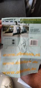 Obelink tunneltent 4 personen, Caravans en Kamperen, Tenten, Ophalen, Gebruikt, Tot en met 4