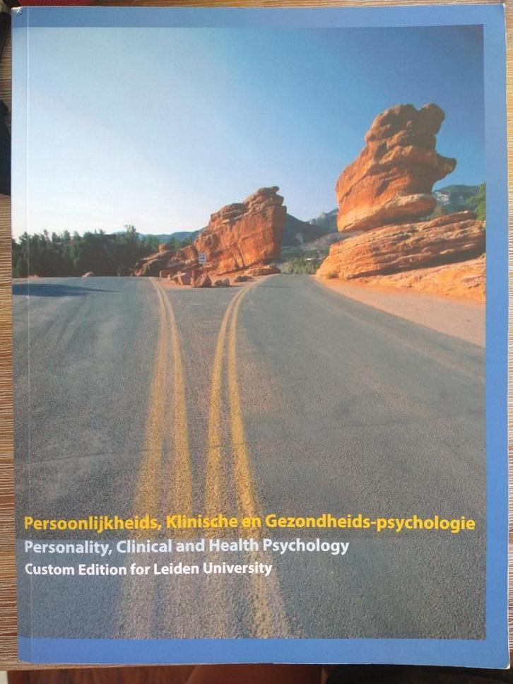 Persoonlijkheids, Klinische en Gezondheids-psychologie, Boeken, Studieboeken en Cursussen, Zo goed als nieuw, WO, Alpha, Ophalen of Verzenden