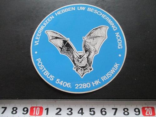 sticker vleermuizen hebben uw bescherming nodig rijswijk, Verzamelen, Stickers, Zo goed als nieuw, Bedrijf of Vereniging, Ophalen