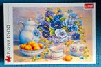 Trefl Puzzel 1000 - Stilleven met Viooltjes, Ophalen of Verzenden, 500 t/m 1500 stukjes, Zo goed als nieuw, Legpuzzel