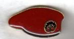PIN RODE BARET LUCHTMOBIELE BRIGADE LANDMACHT  KIJK OOK EENS, Verzamelen, Speldjes, Pins en Buttons, Verzenden, Gebruikt, Overige onderwerpen