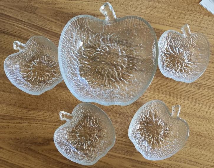 Set vintage appel schalen, Antiek en Kunst, Antiek | Schalen, Ophalen of Verzenden