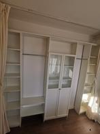 Ikea Billy Kast - 3 Delen + Opzetstuk & Vitrine Deuren, Ophalen, Met deur(en), Gebruikt, 200 cm of meer