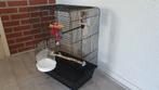 Te koop vogelkooi incl toebehoren, Ophalen of Verzenden, Zo goed als nieuw, Metaal, Vogelkooi