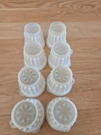 8 Tupperware puddingvormpjes, Ophalen of Verzenden, Gebruikt, Crème, Overige typen