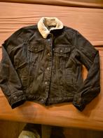 Levi's Gewatteerde Spijkerjas - Maat M - Zwart, Kleding | Dames, Ophalen, Zo goed als nieuw, Zwart