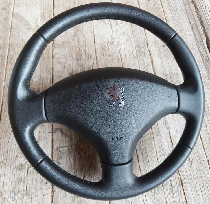 Peugeot partner type 2 lederen stuurwiel stuur in nieuwstaat, Auto-onderdelen, Besturing, Peugeot, Gebruikt, Ophalen of Verzenden