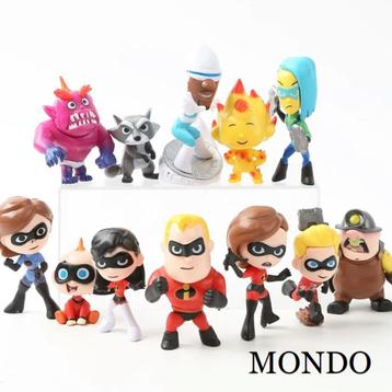 12 The Incredibles poppetjes figuurtjes figuren bluray dvd beschikbaar voor biedingen