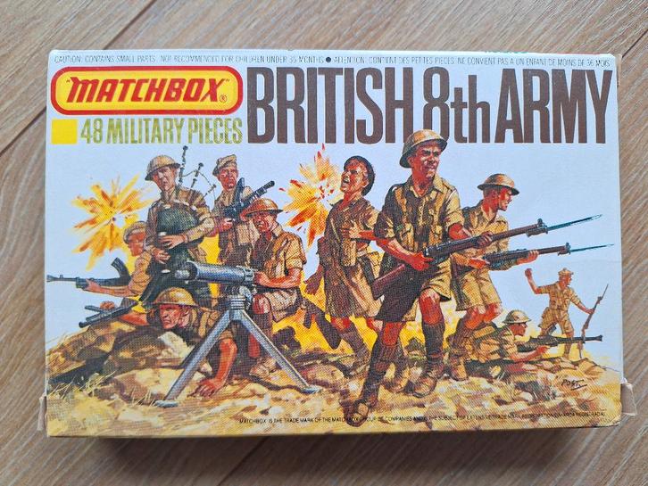 1:76 1/76 Matchbox British 8th Army op Sprue, Hobby en Vrije tijd, Modelbouw | Figuren en Diorama's, Zo goed als nieuw, Figuur of Figuren