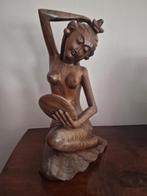 Beeld Houtsnijwerk vrouw sculptuur, Antiek en Kunst, Kunst | Beelden en Houtsnijwerken, Ophalen of Verzenden