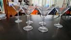 Martini/cocktail franse vintage glazen, Verzamelen, Glas en Borrelglaasjes, Borrel- of Shotglas, Zo goed als nieuw, Ophalen