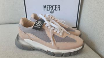 Nieiwe sneakers 40 gympen Mercer Amsterdam beige zalm leer  beschikbaar voor biedingen