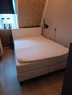 Boxspring 140x200, Huis en Inrichting, Slaapkamer | Boxsprings, Ophalen, Gebruikt, Wit, Tweepersoons