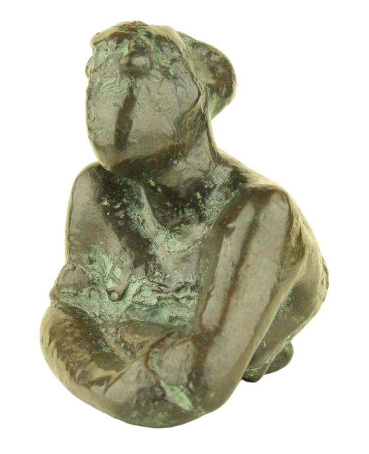 SCULPTUUR 1965 Charlotte van Pallandt : Vooroverleunend º, Antiek en Kunst, Kunst | Beelden en Houtsnijwerken, Ophalen of Verzenden