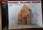 Ruined village house (Ardennen / Normandie) - Miniart 1/35, Verzenden, Zo goed als nieuw, 1:35 tot 1:50, Diorama