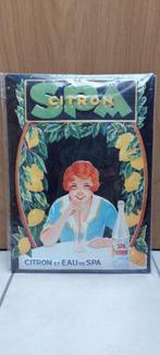 Reclamebord Spa Citron limonade, Verzamelen, Merken en Reclamevoorwerpen, Ophalen of Verzenden, Nieuw, Reclamebord