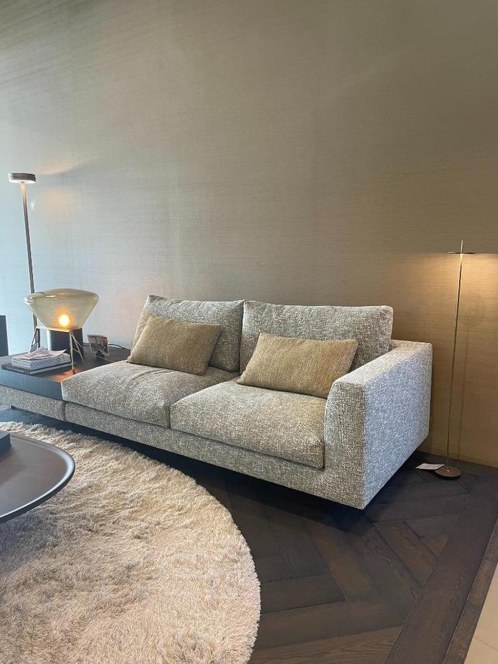 Montis Axel XL-S opstelling – stof Funky – zwart onderstel, Huis en Inrichting, Banken | Bankstellen, Zo goed als nieuw, Rechte bank