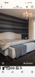 tweepersoons bed auping boxspring, Gebruikt, Tweepersoons, Ophalen of Verzenden, Stof